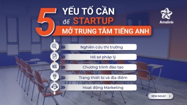 5 ĐIỀU KIỆN CẦN ĐỂ STARTUP MỞ TRUNG TÂM TIẾNG ANH