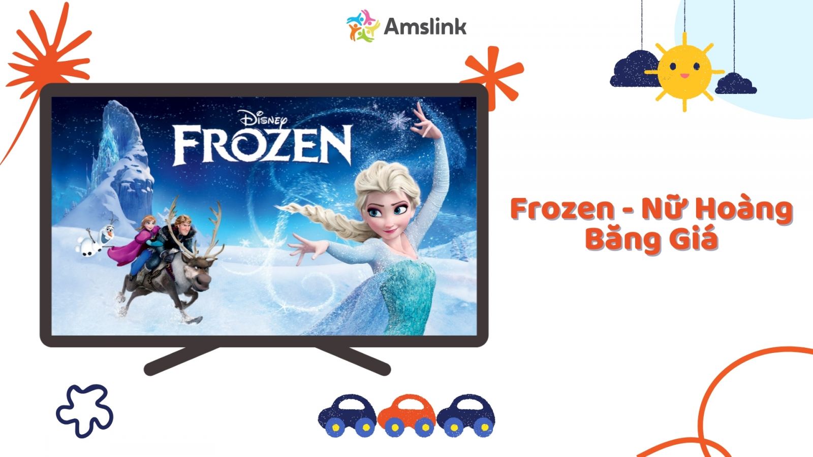 Frozen là phim hoạt hình tiếng Anh phổ biến đối với thiếu nhi