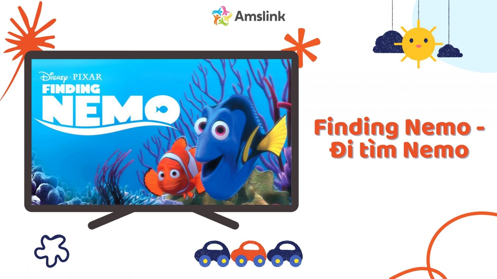 Finding Nemo cung cấp kho từ vựng tiếng Anh phong phú