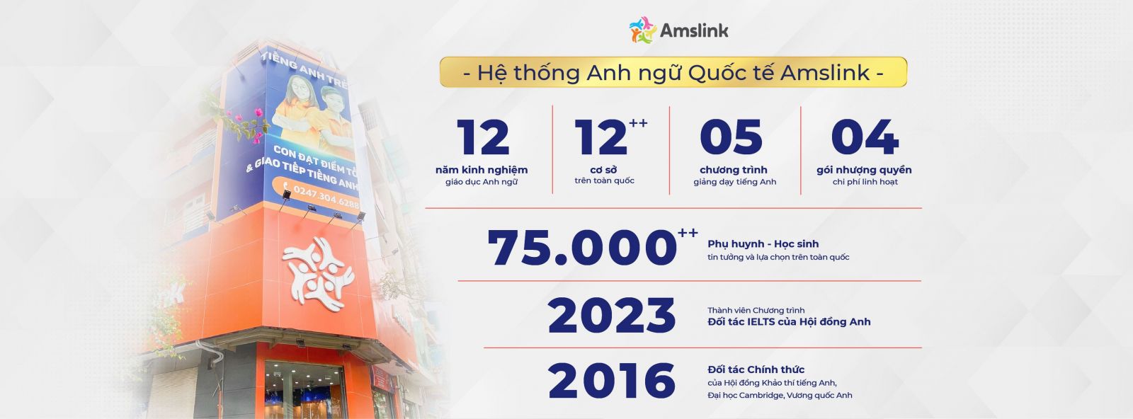 Amslink tìm kiếm đối tác cùng mở trung tâm tiếng Anh nhượng quyền toàn quốc