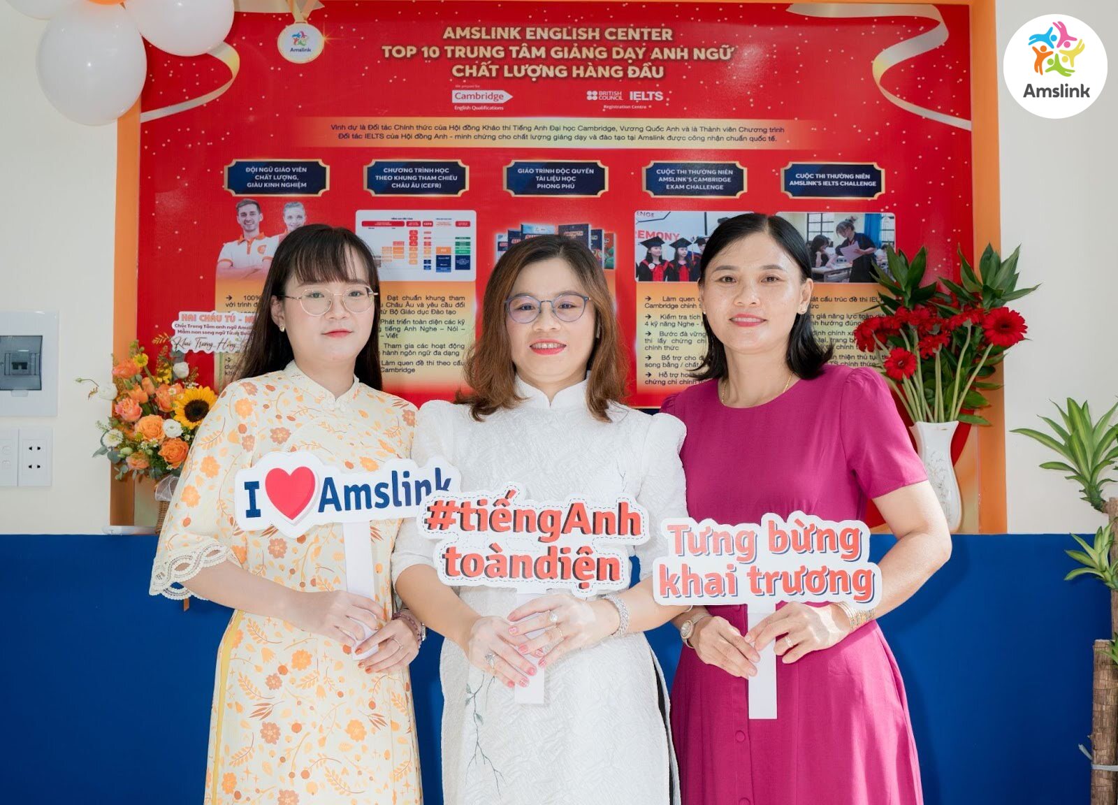 Amslink Đức Hòa tự tin trên hành trình trở thành đơn vị đào tạo tiếng Anh hàng đầu tại tỉnh thành