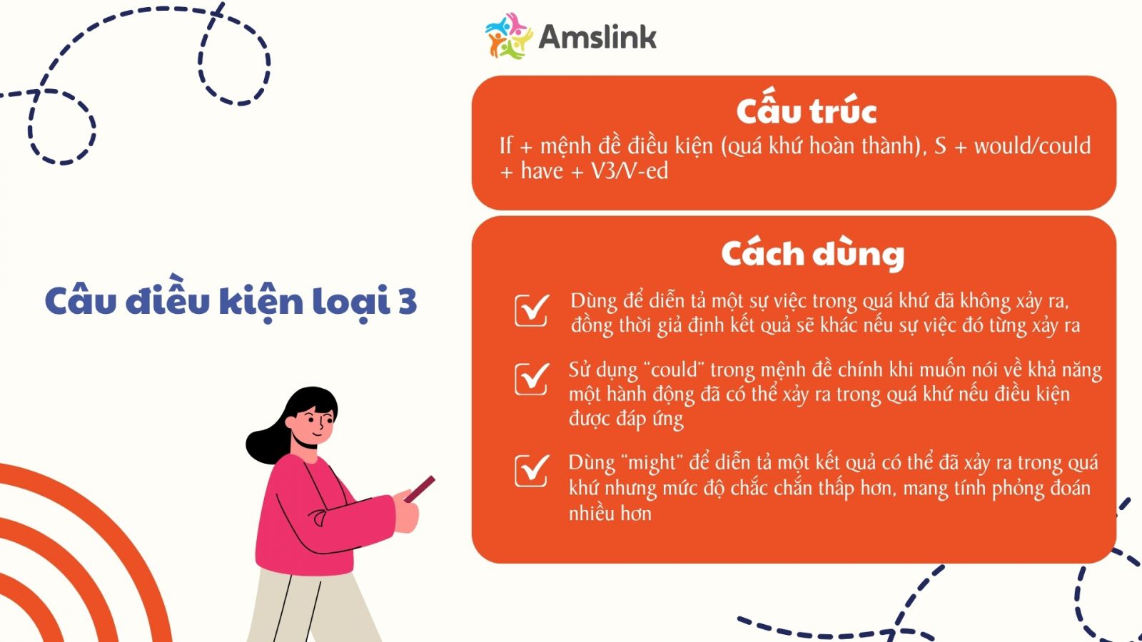 Câu điều kiện loại 3 dùng để nói về những tình huống trong quá khứ