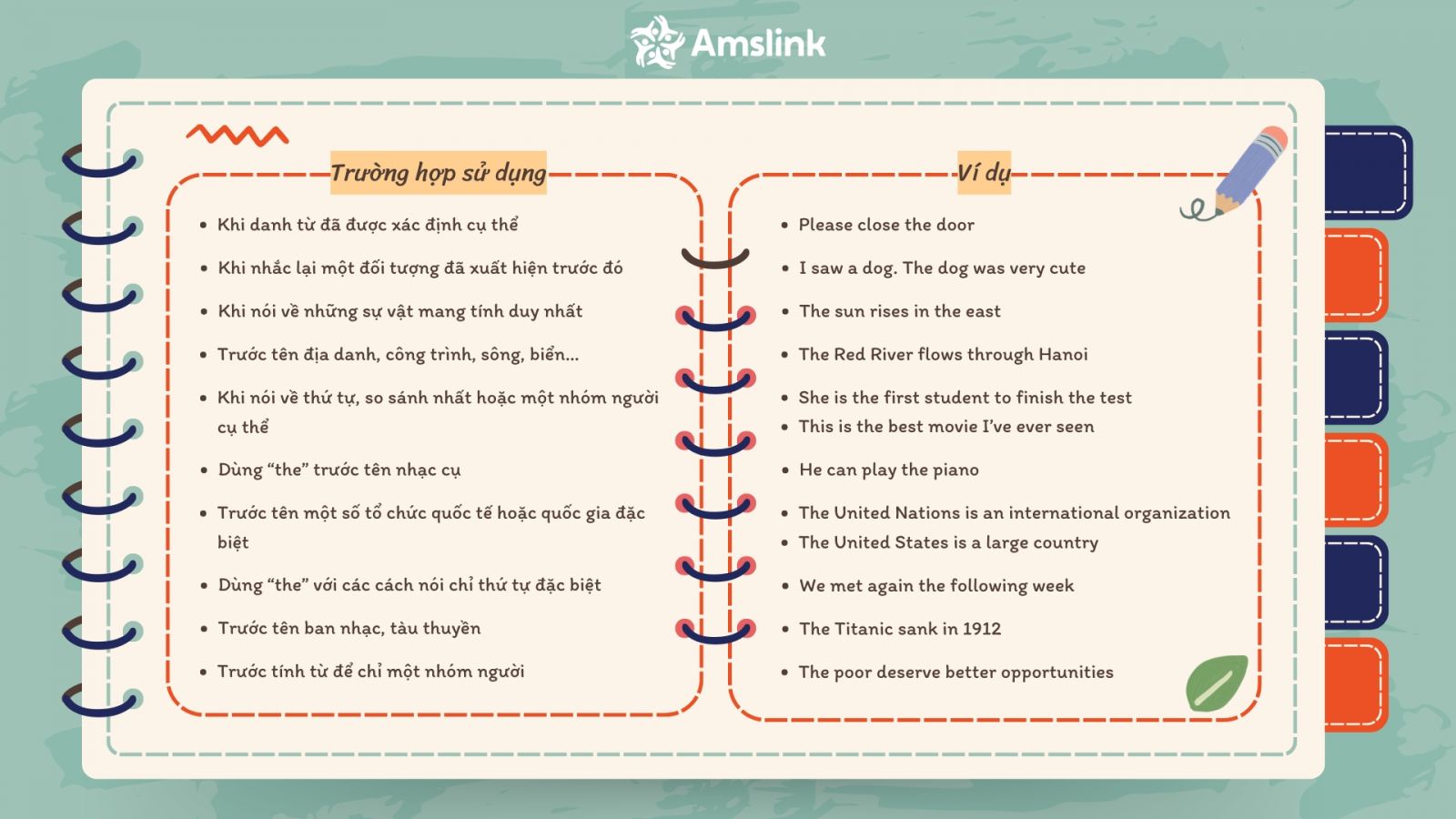 Sử dụng mạo từ “the” với danh từ đã được xác định cụ thể