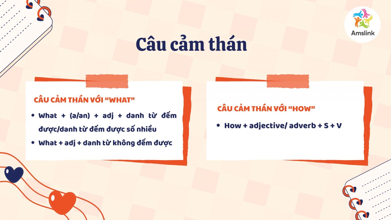 Câu cảm thán trong tiếng Anh 7 dùng để bày tỏ cảm xúc của người nói