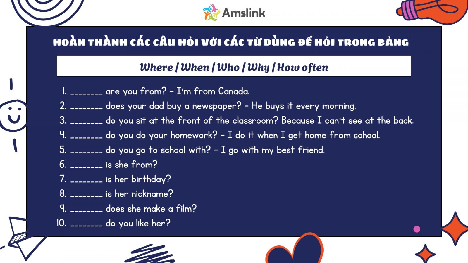 Việc hoàn thiện câu hỏi giúp con rèn luyện khả năng đặt câu đúng ngữ pháp